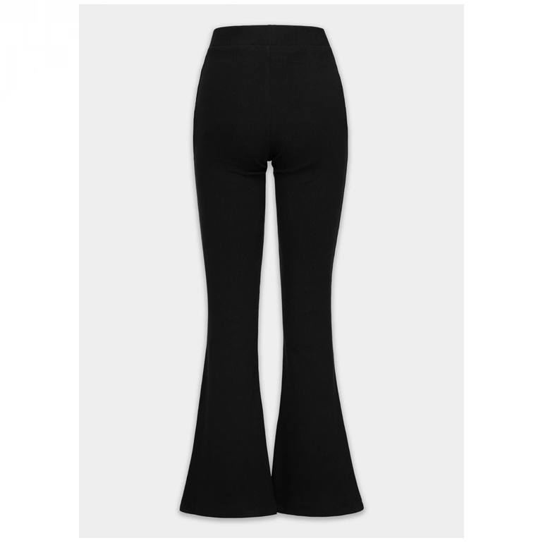 PIT BULL SPODNIE FLARE DZWONY RIB LAYLA BLACK