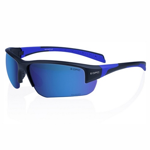 OPC OKULARY PRZECIWSŁONECZNE SAN SALVO BLACK BLUE REVO