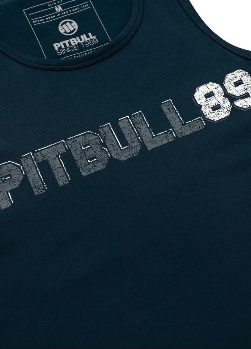 PIT BULL TANK TOP DOG 89 NAVY