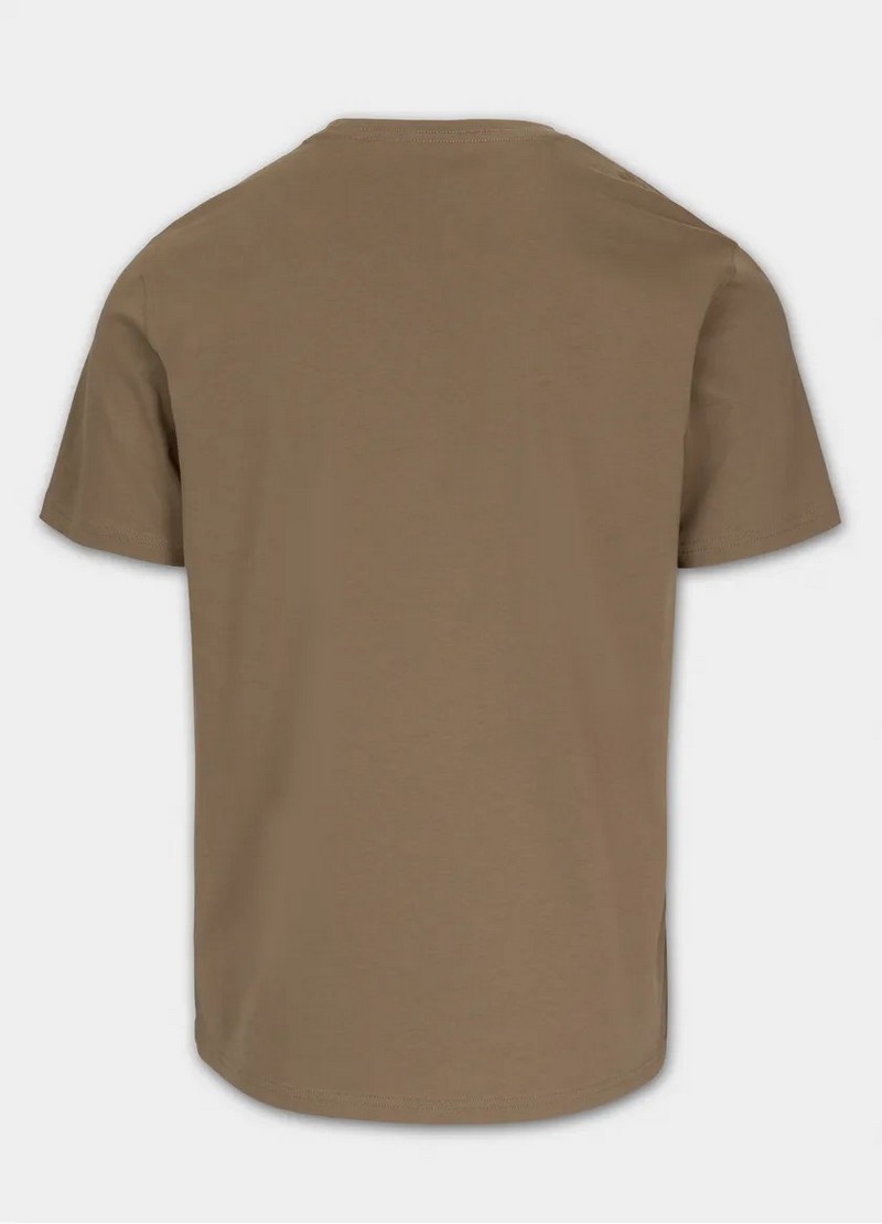 PIT BULL KOSZULKA SMALL LOGO DARK SAND
