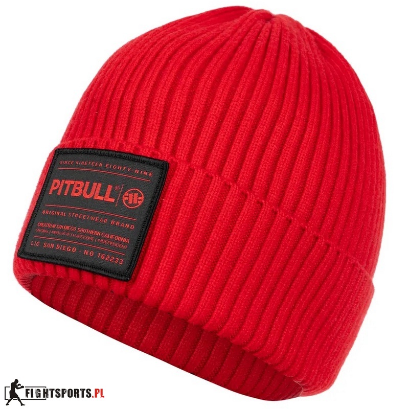 PIT BULL CZAPKA ZIMOWA DOCK RED
