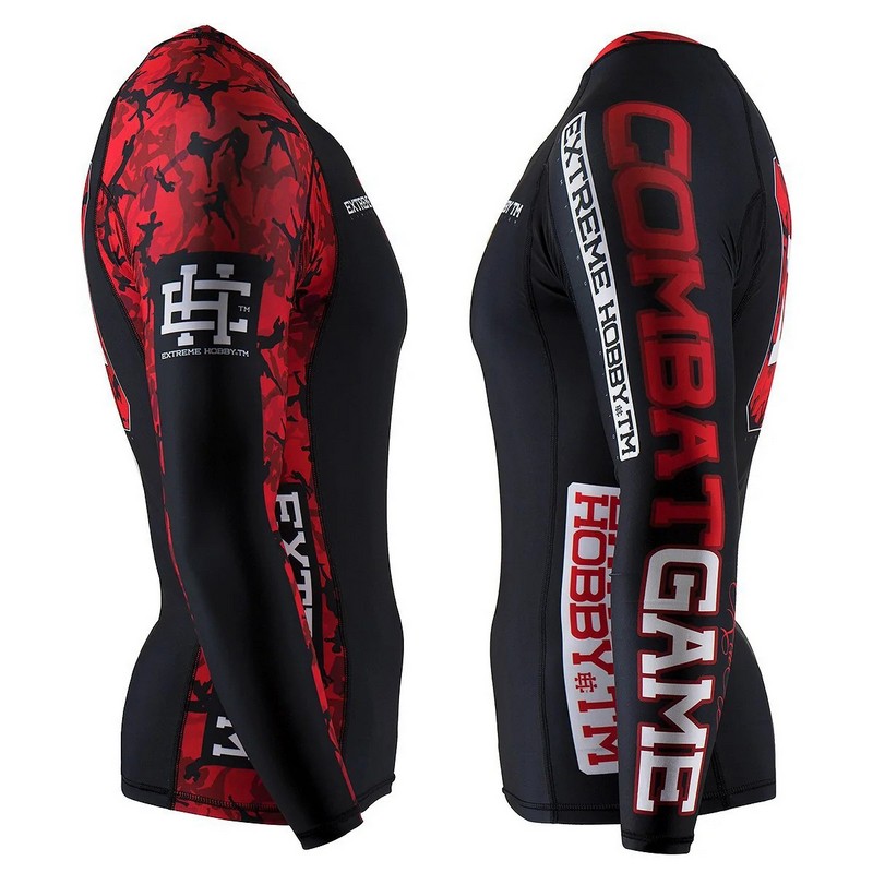 EXTREME HOBBY LONGSLEEVE RASHGUARD RED WARRIOR