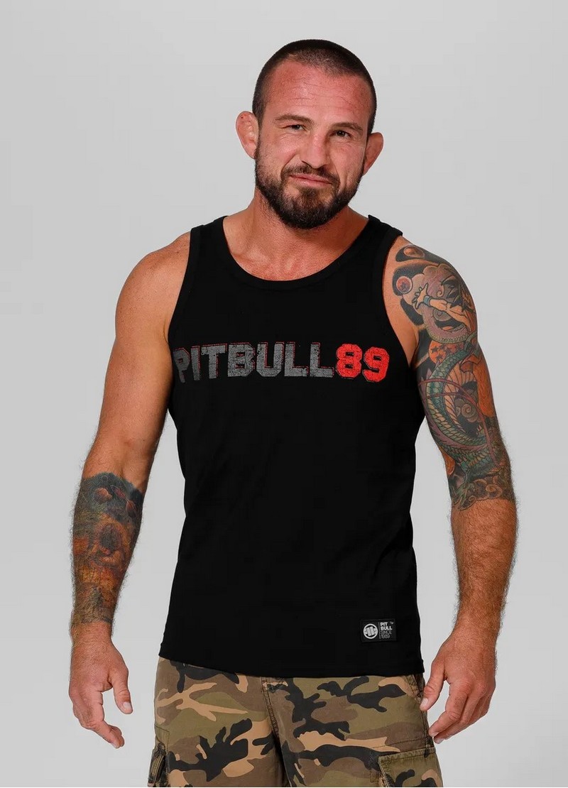 PIT BULL TANK TOP DOG 89 BLACK