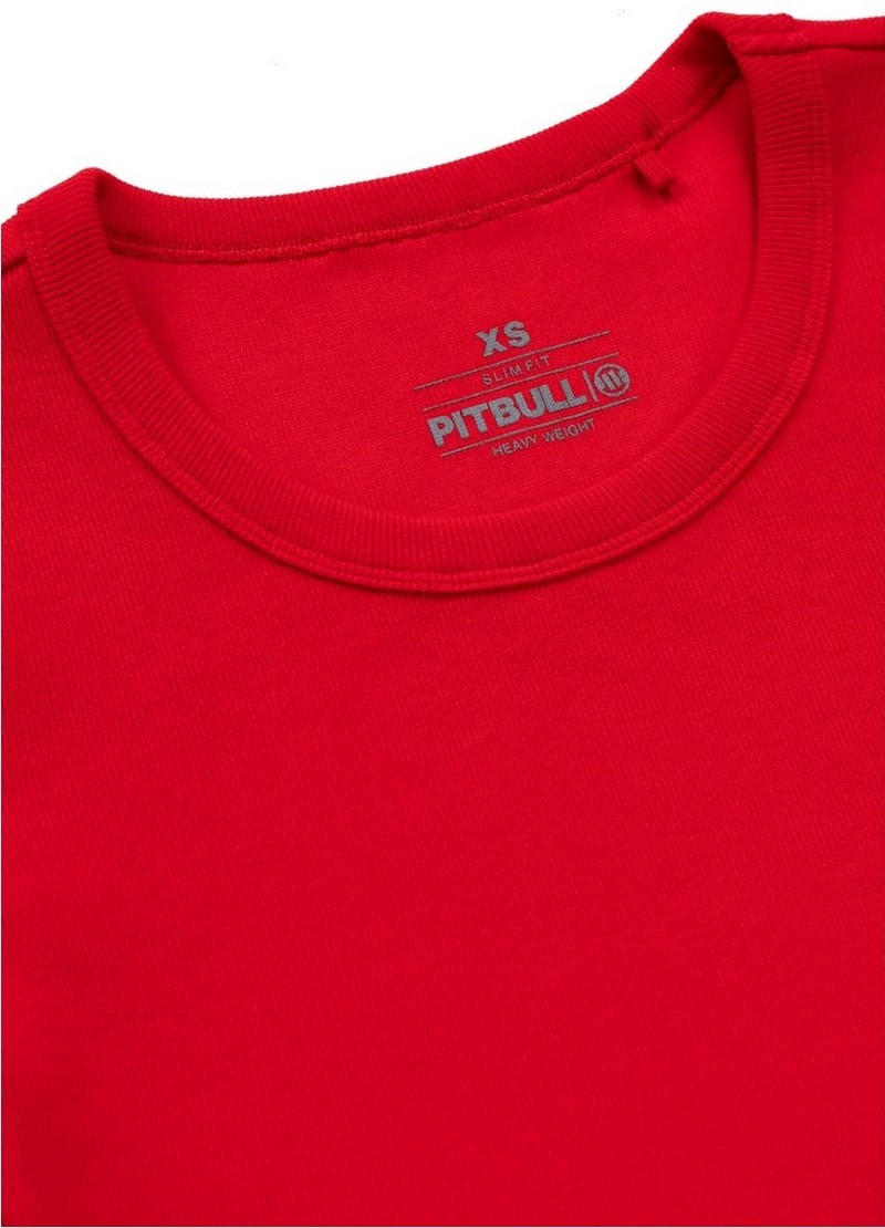 PIT BULL KOSZULKA CROPPED RIB RED