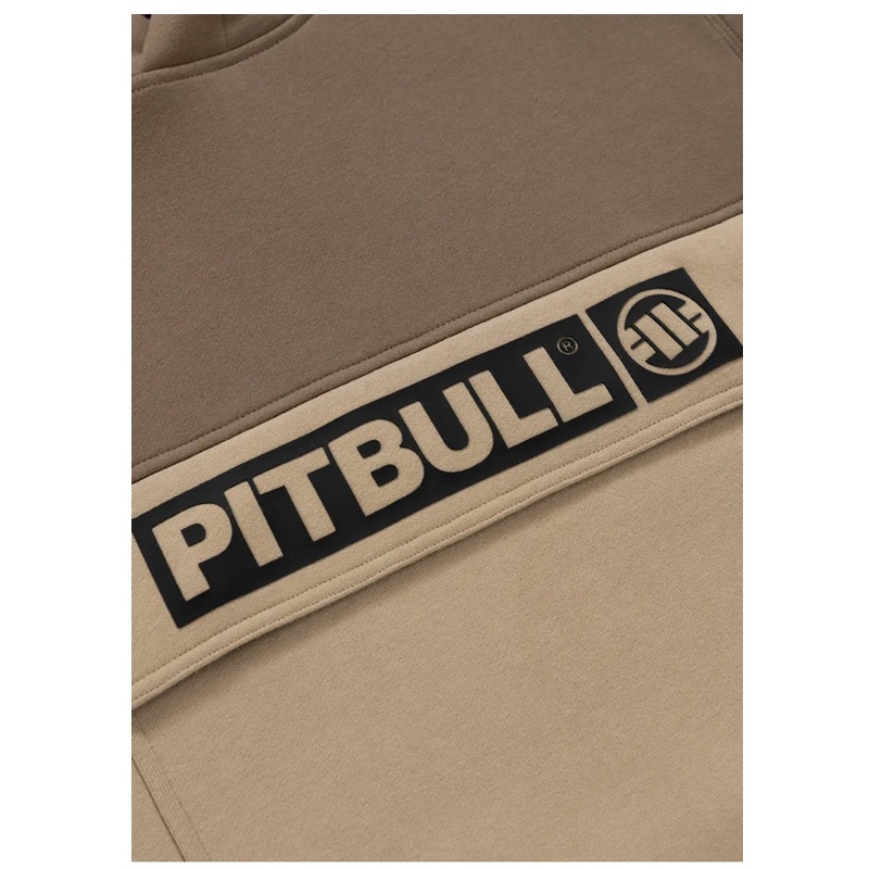 PIT BULL BLUZA Z KAPTUREM HILLTOP TWO COLORS BROWN/SAND
