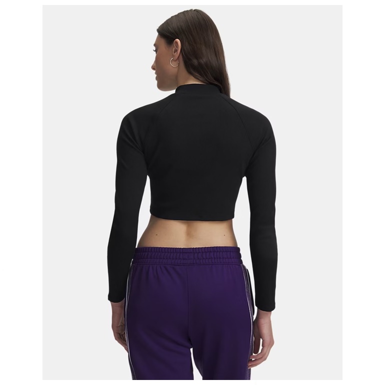 UNDER ARMOUR LONGSLEEVE CROP RIVAL RIB MOCK 008