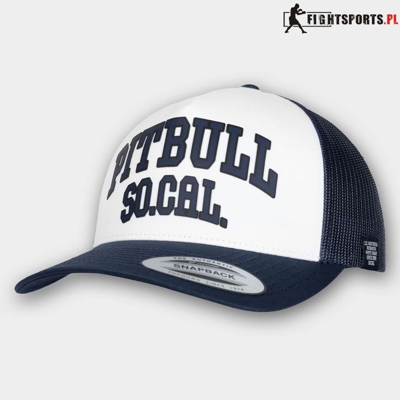 PIT BULL CZAPKA Z DASZKIEM SO CAL RETRO TRUCKER NAVY