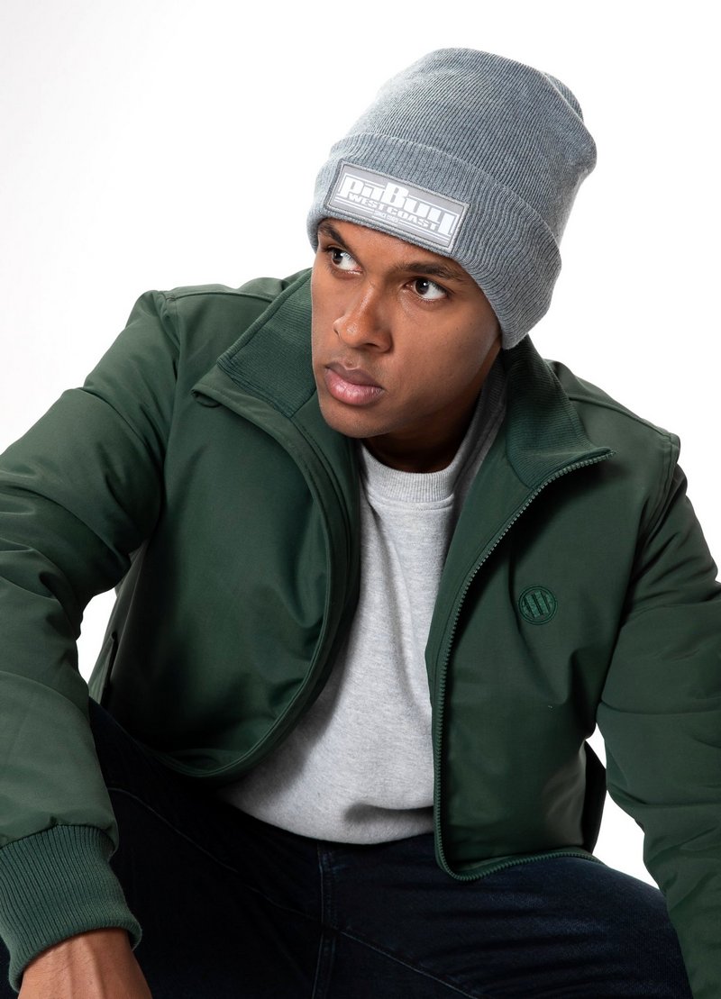 PIT BULL CZAPKA ZIMOWA BEANIE ONE TONE BOXING GREY