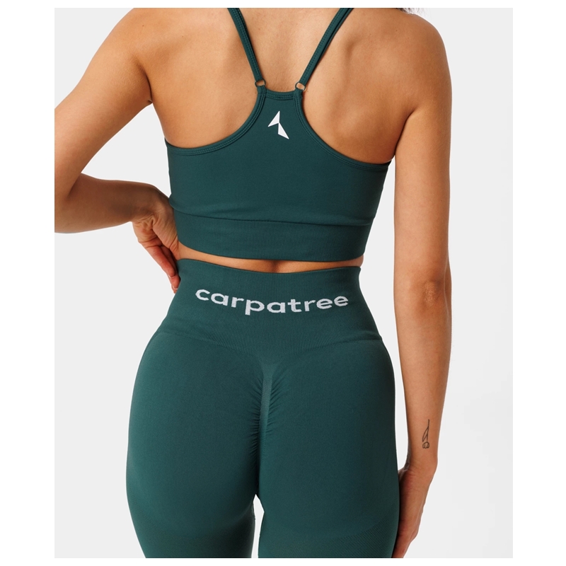 CARPATREE LEGGINSY BEZSZWOWE ALLURE FOREST GREEN BUTELKOWA ZIELEŃ