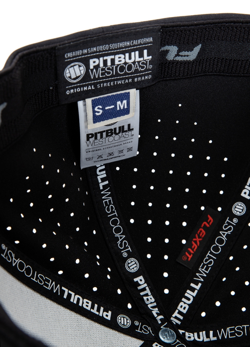 PIT BULL CZAPKA Z DASZKIEM FULL CAP PERFORATED LOGO BLACK