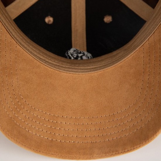 GORILLA WEAR CZAPKA Z DASZKIEM CODY SUEDE BEIGE