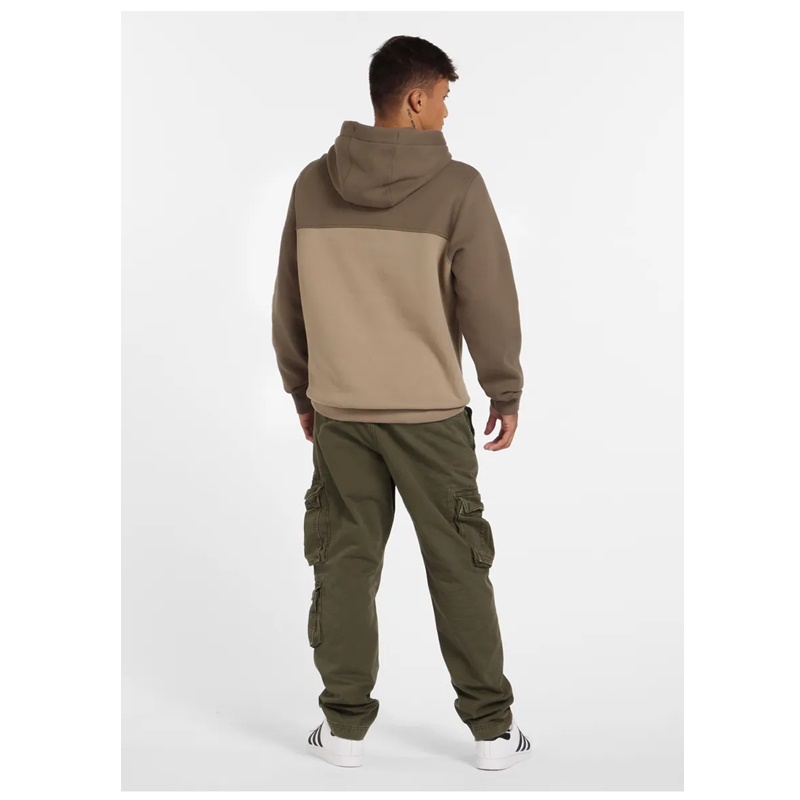 PIT BULL BLUZA Z KAPTUREM HILLTOP TWO COLORS BROWN/SAND