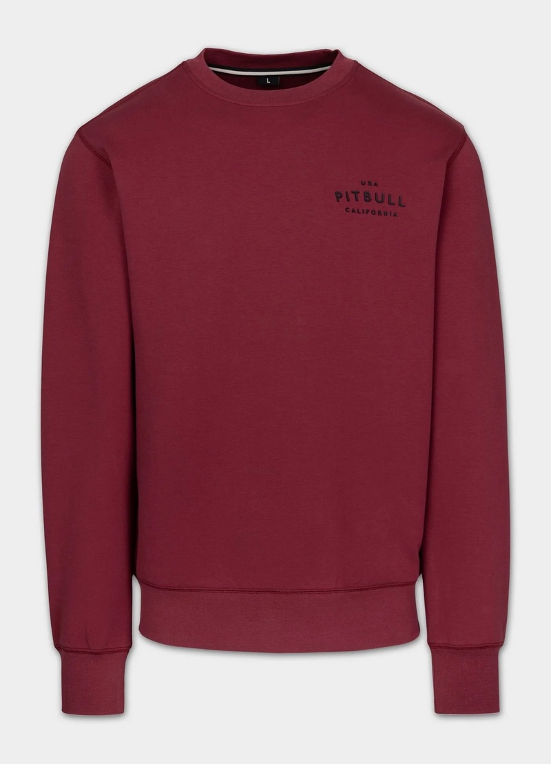 PIT BULL BLUZA CREWNECK SAMPSON BURGUNDY