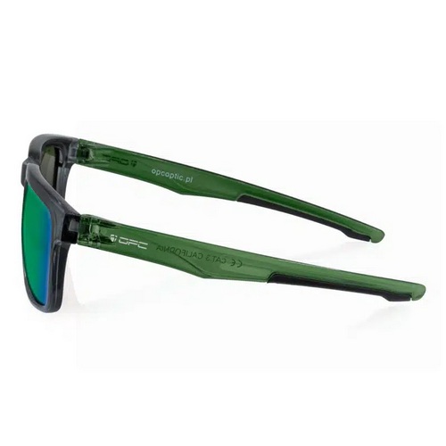 OPC OKULARY PRZECIWSŁONECZNE CALIFORNIA BLACK GREEN REVO