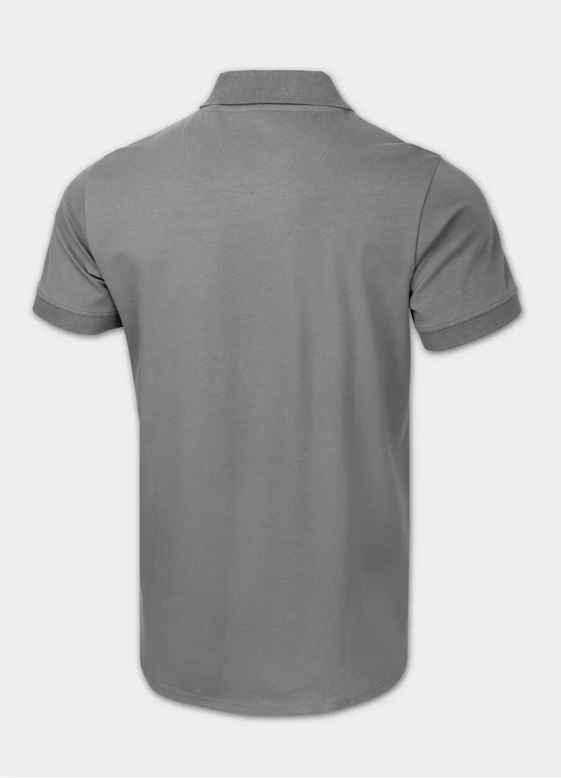 PIT BULL KOSZULKA POLO JERSEY SMALL LOGO GREY