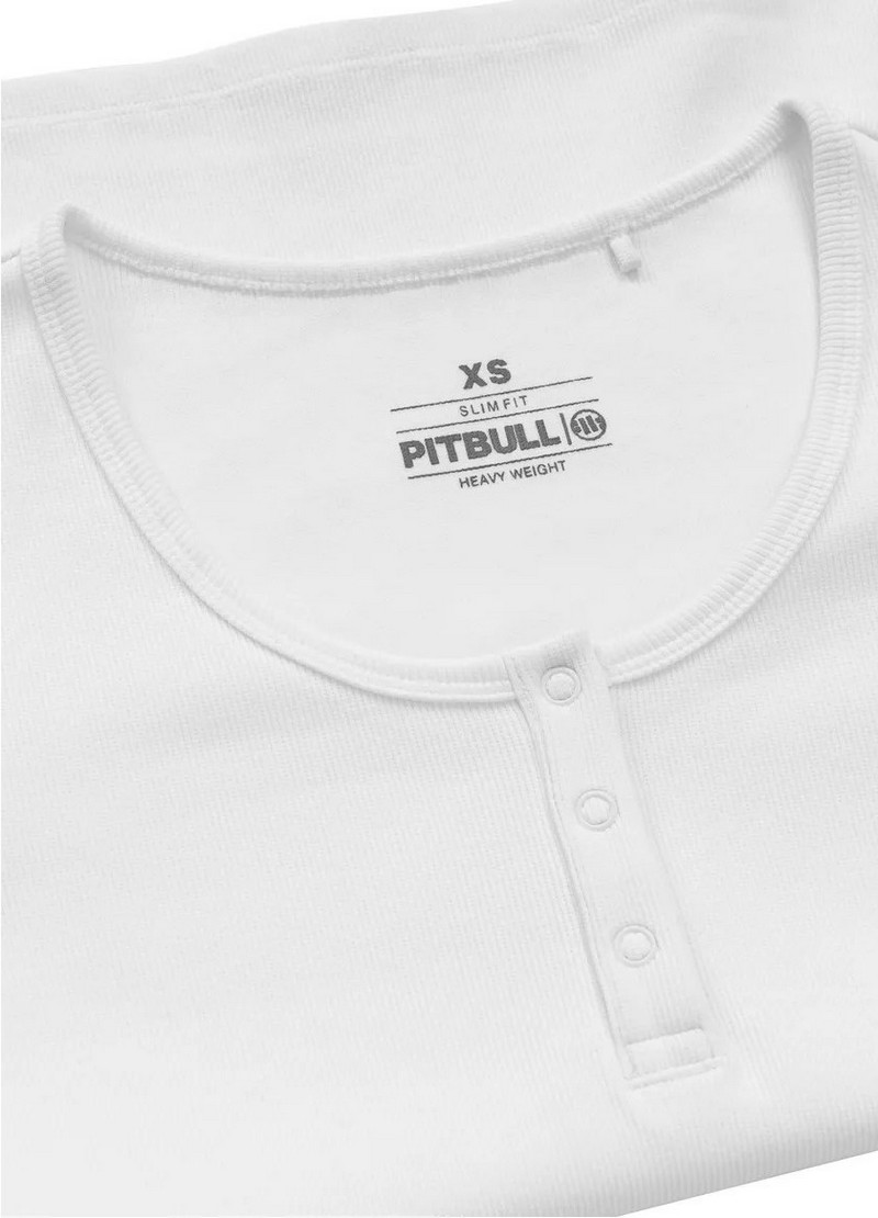 PIT BULL LONGSLEEVE RIB WHITE