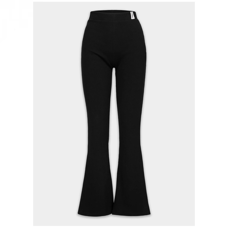 PIT BULL SPODNIE FLARE DZWONY RIB LAYLA BLACK