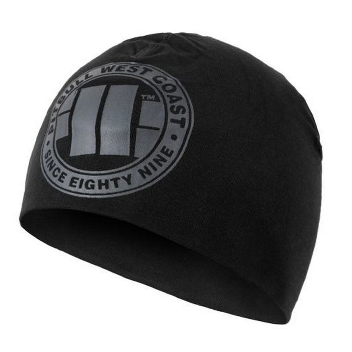PIT BULL CZAPKA CIENKA BIG LOGO BLACK/BLACK