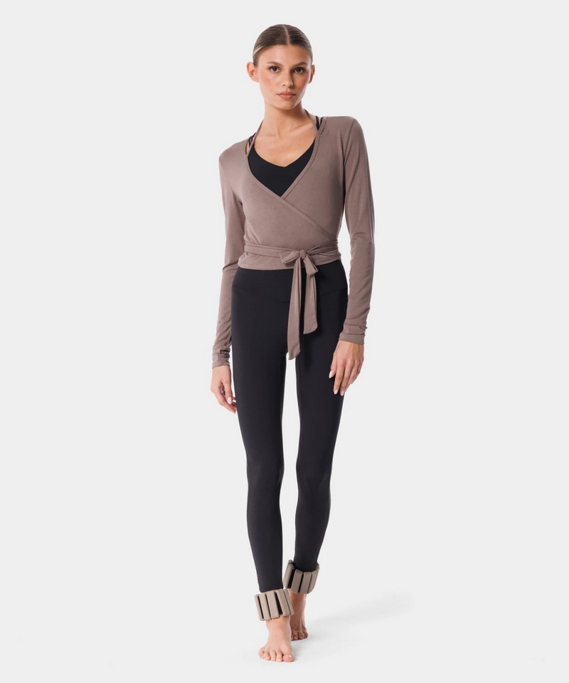 CARPATREE LONGSLEEVE WRAP OVER STONE GREY