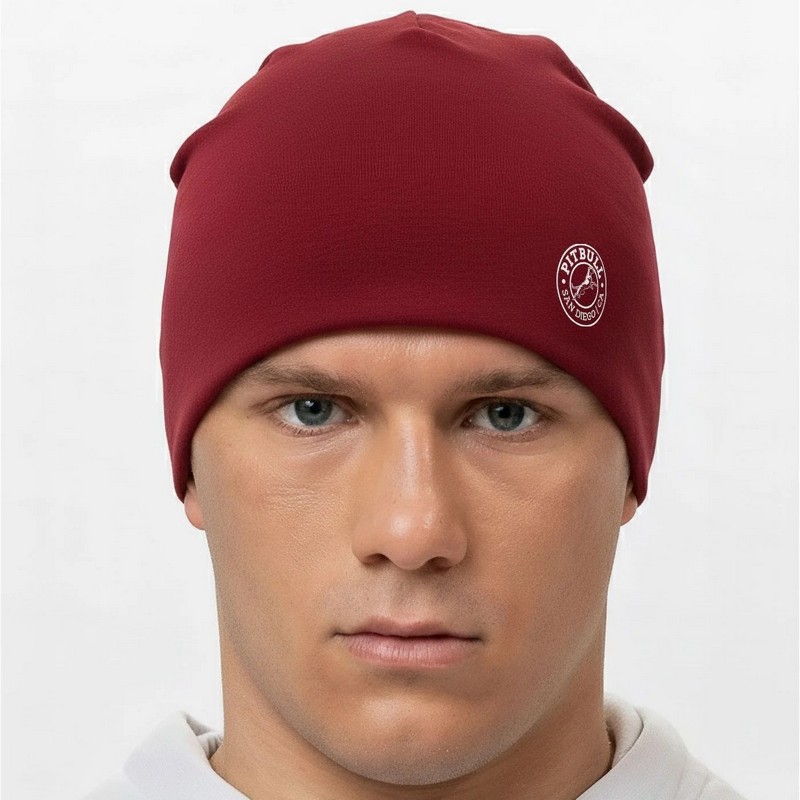 PIT BULL CZAPKA CIENKA SAN DIEGO CA BURGUNDY