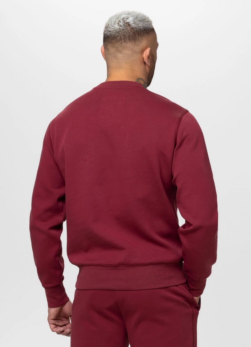 PIT BULL BLUZA CREWNECK SAMPSON BURGUNDY