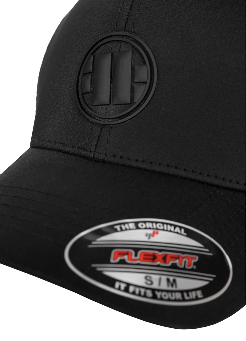 PIT BULL CZAPKA Z DASZKIEM FULL CAP PERFORATED LOGO BLACK