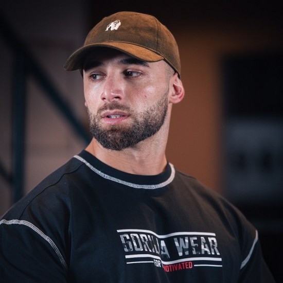 GORILLA WEAR CZAPKA Z DASZKIEM CODY SUEDE ARMY GREEN