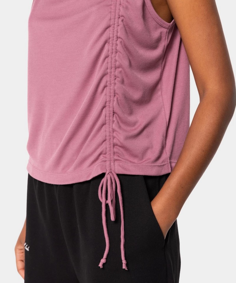 CARPATREE TANK TOP RUCHING PINK