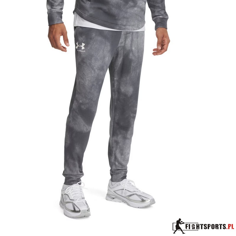 UNDER ARMOUR SPODNIE DRESOWE RIVAL TERRY AOP 025