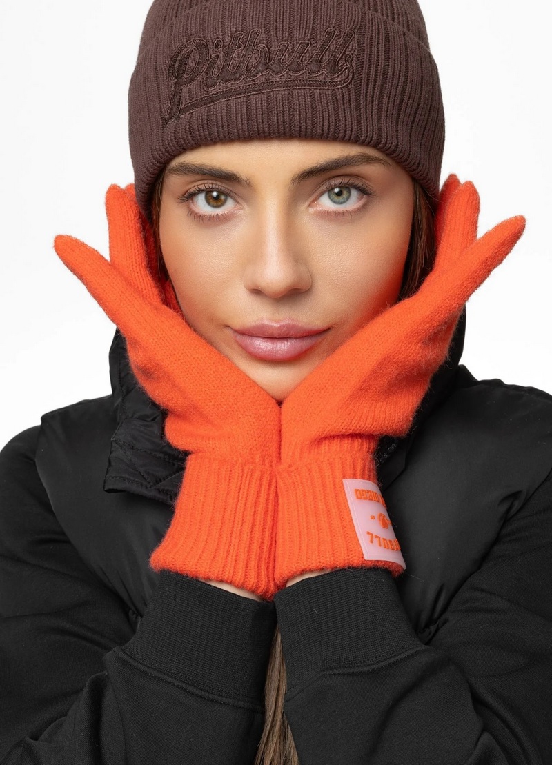 PIT BULL RĘKAWICZKI LOVE PB FLUO ORANGE