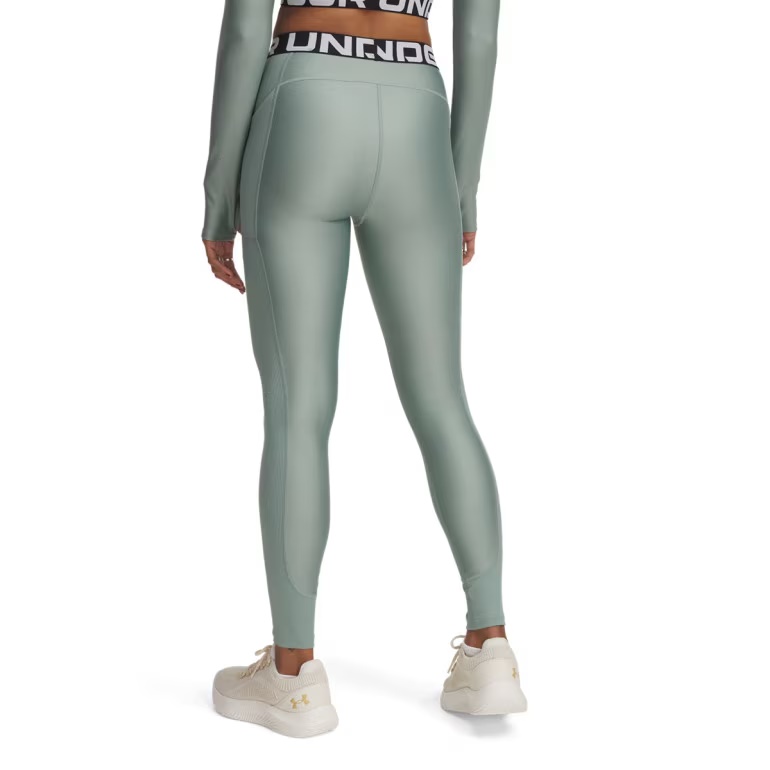 UNDER ARMOUR LEGGINSY Heatgear RIB GREEN