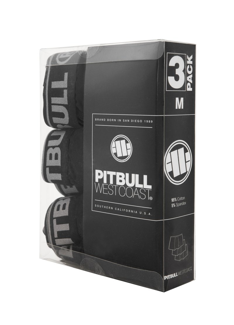 PIT BULL BOKSERKI 3 PACK CASUAL BLACK