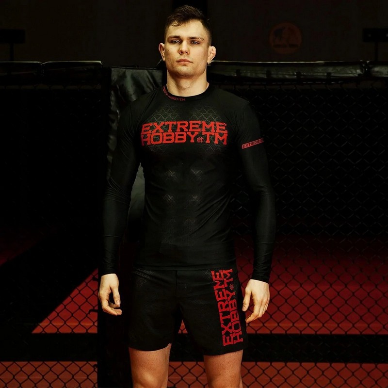 EXTREME HOBBY LONGSLEEVE RASHGUARD BLACK ARMOUR