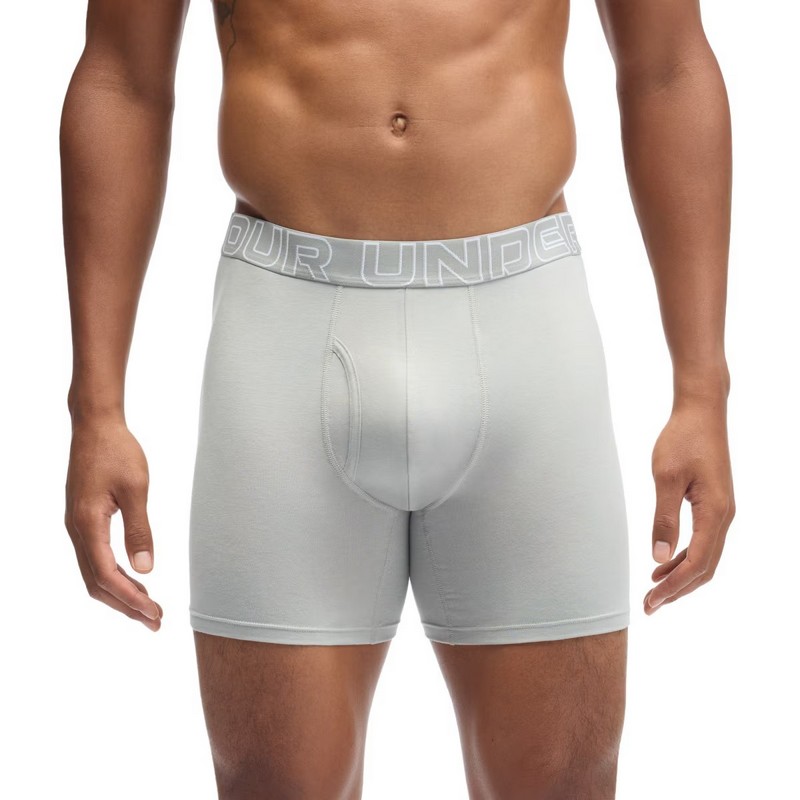 UNDER ARMOUR BOKSERKI PERFORMANCE COTTON 6IN 3 PACK 069