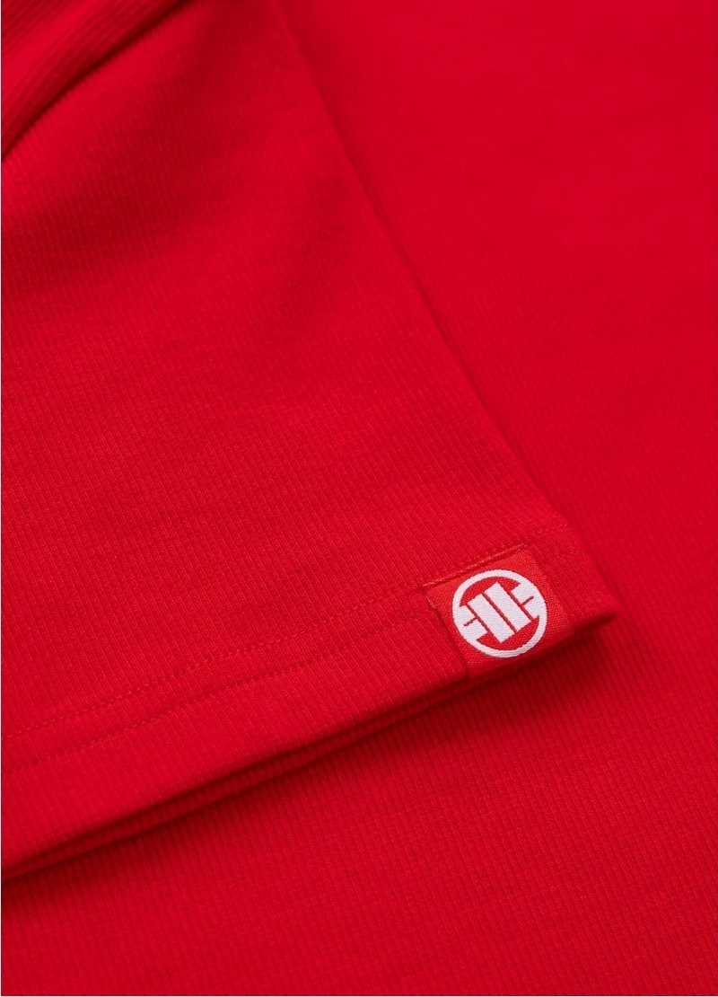PIT BULL KOSZULKA CROPPED RIB RED
