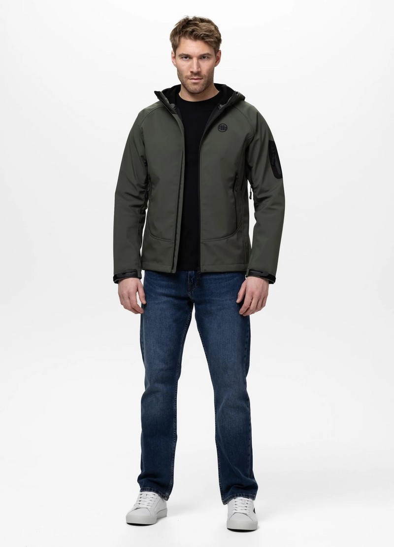 PIT BULL KURTKA SOFTSHELL ROCKFISH 2 OLIVE