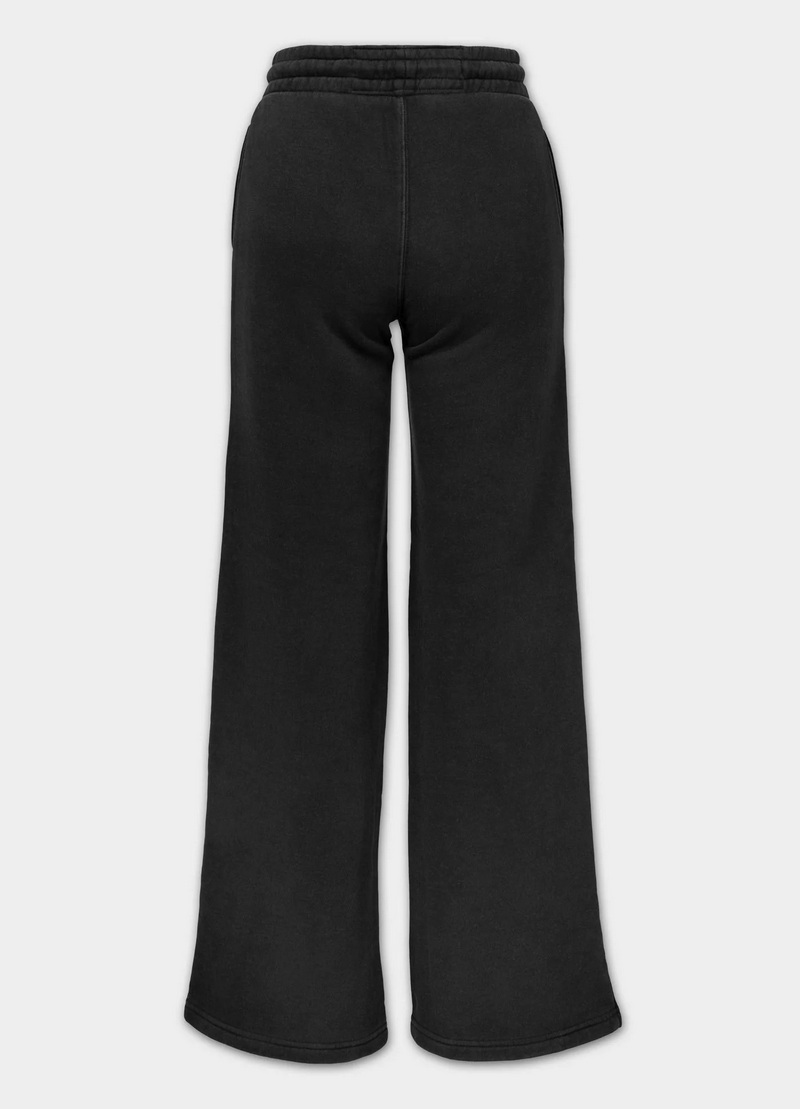 PIT BULL SPODNIE DRESOWE LOVIA WIDE LEG WASHED DARK GRAPHITE