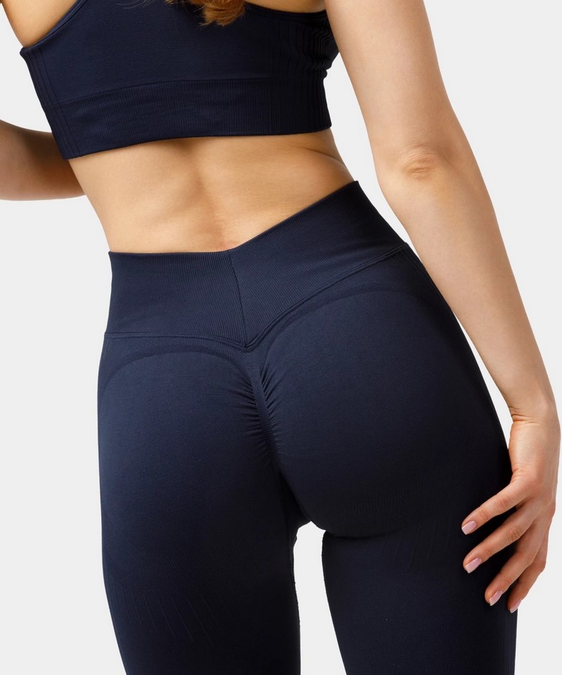 CARPATREE LEGGINSY BEZSZWOWE ELITE DARK BLUE