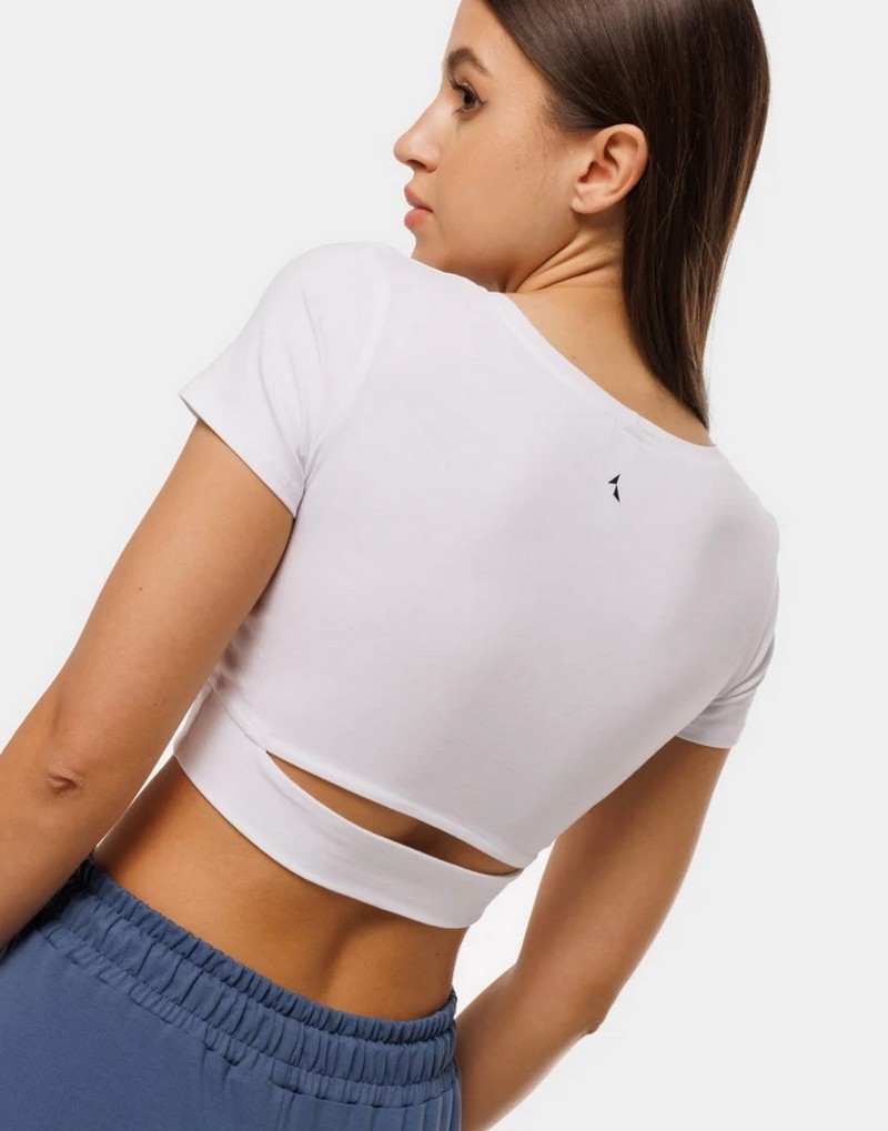 CARPATREE KOSZULKA CROP EVE WHITE