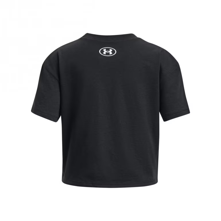 UNDER ARMOUR KOSZULKA DZIEWCZĘCA CROP TOP BLACK