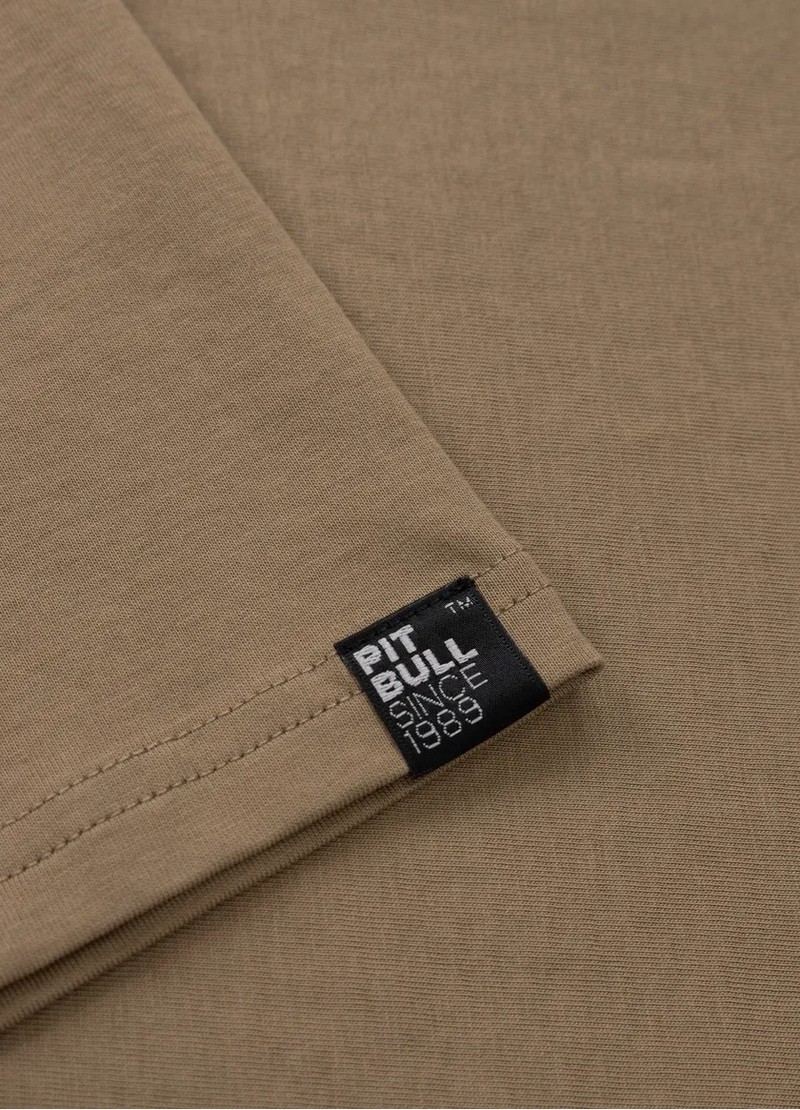 PIT BULL KOSZULKA SMALL LOGO DARK SAND