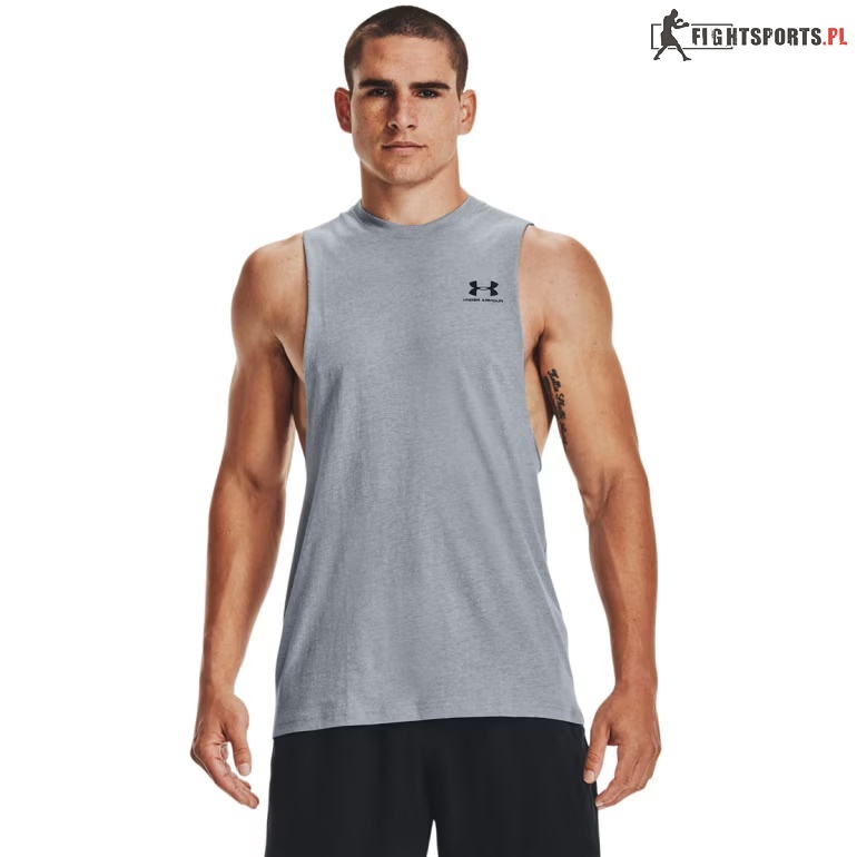  UNDER ARMOUR TANK TOP LEFT CHEST CUT OFF 035
