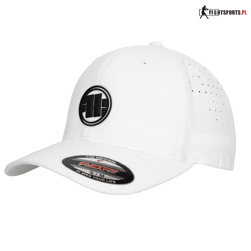 PIT BULL CZAPKA Z DASZKIEM FULL CAP PERFORATED LOGO WHITE