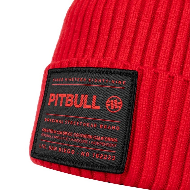 PIT BULL CZAPKA ZIMOWA DOCK RED