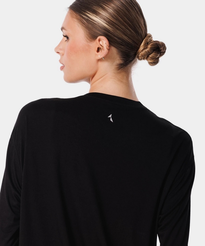 CARPATREE LONGSLEEVE RUCHING BLACK