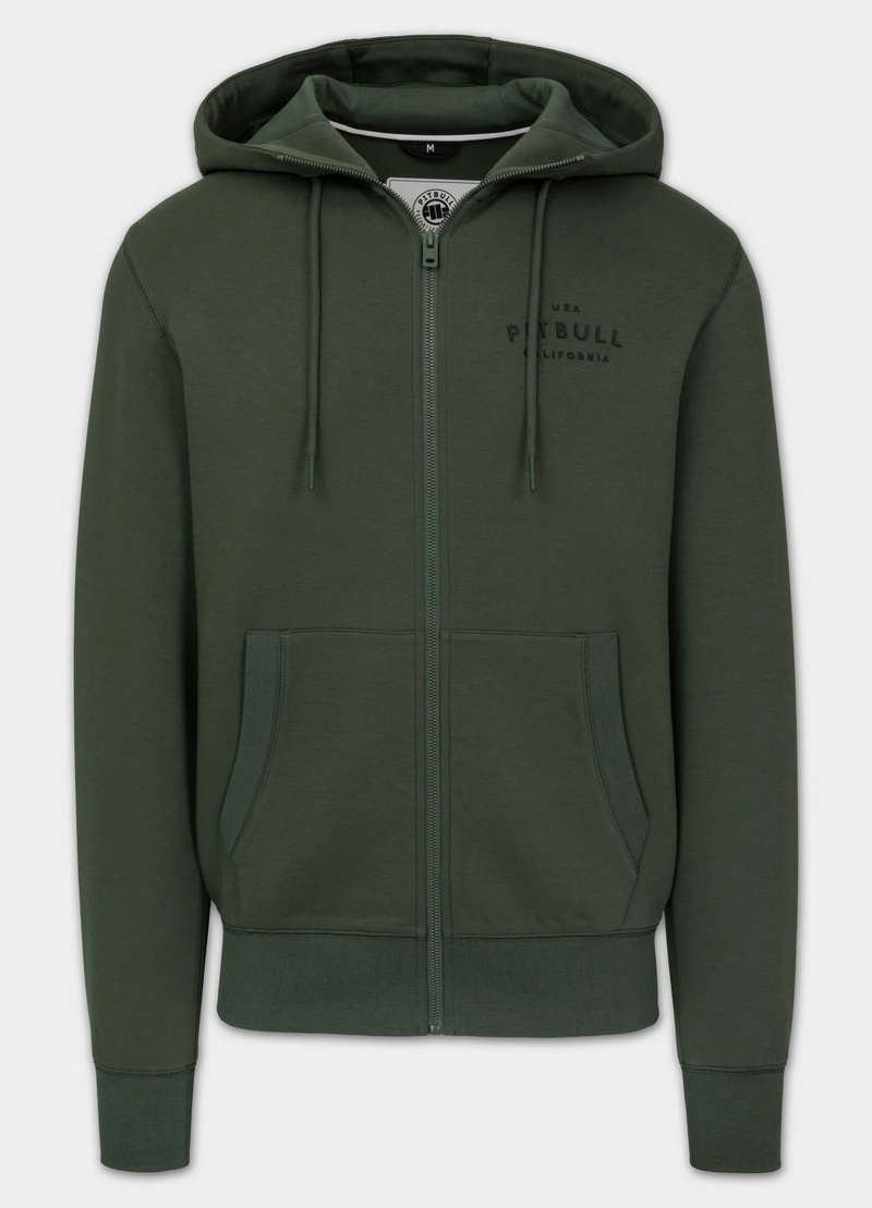 PIT BULL BLUZA ROZPINANA Z KAPTUREM SAMPSON OLD GREEN