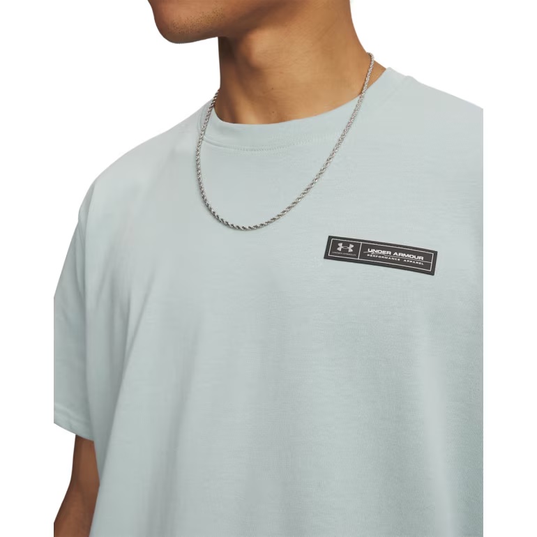 UNDER ARMOUR KOSZULKA OVERSIZED LABEL HEAVYWEIGHT 477