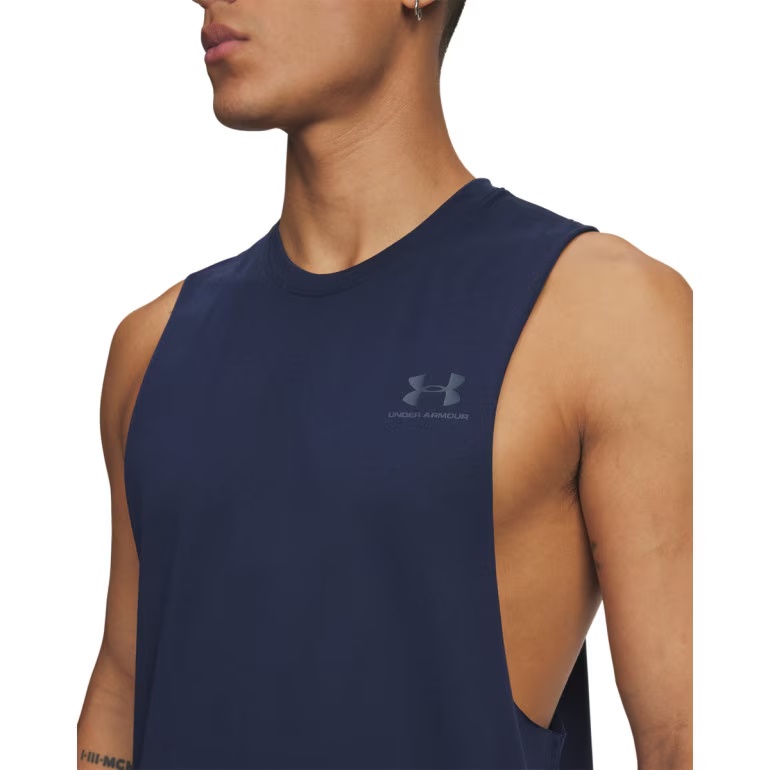 UNDER ARMOUR TANK TOP LEFT CHEST CUT OFF 409