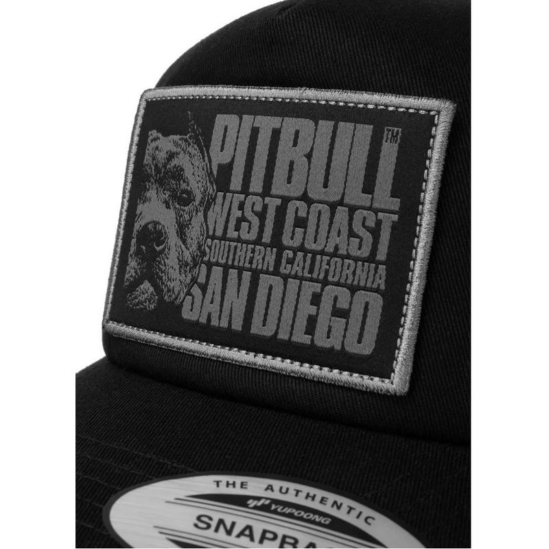 PIT BULL CZAPKA Z DASZKIEM SNAPBACK BLOOD DOG TRUCKER BLACK