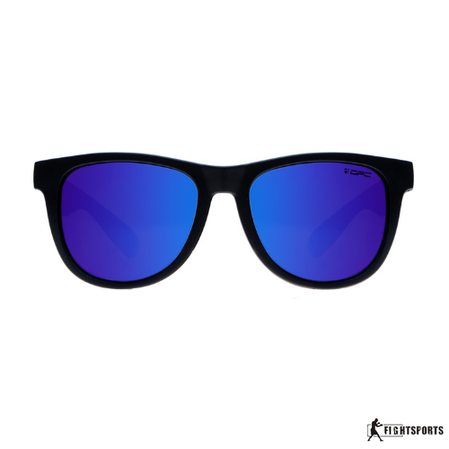 OPC OKULARY PRZECIWSŁONECZNE IBIZA MATT BLACK BLUE REVO